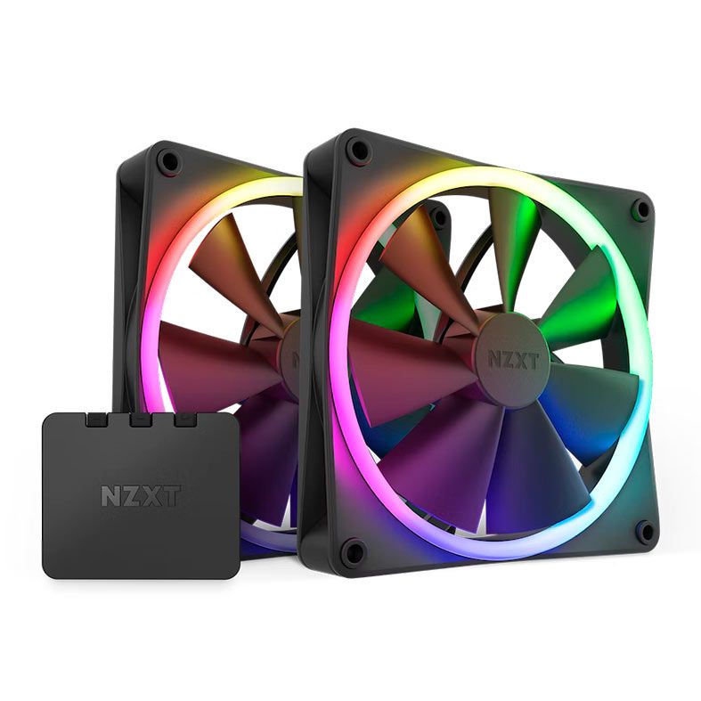 Kit Ventoinhas NZXT F140 RGB 2x140mm Preto
