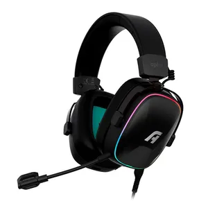 Headset Gamer A+ Plus Atis Pro, RGB, Drivers 50mm, Wireless, Preto, AHW200