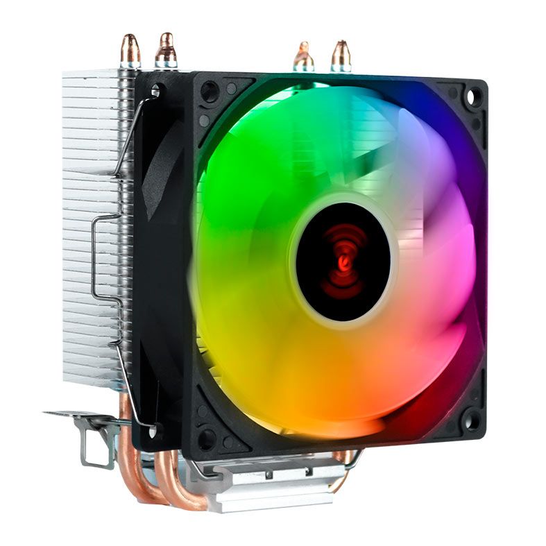 Cooler Para Processador PCYES Lorx V2, Rainbow, 92mm, Preto, ACLX92RBV2