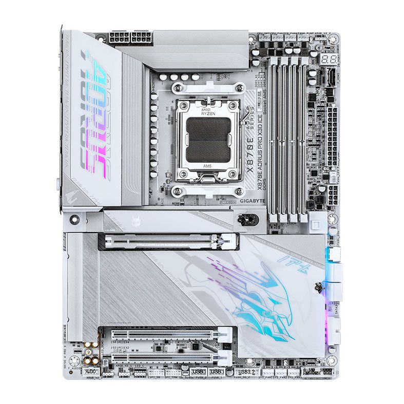 Placa Mae Gigabyte X870E Aorus PRO X3D ICE, DDR5, Socket AMD AM5, ATX, Chipset AMD X870E, X870E-A-PRO-X-ICE