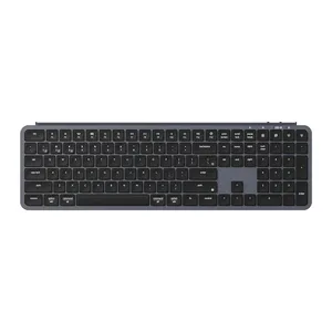 Teclado Gamer Keychron B6 Pro Ultra-Slim, Wireless, Preto, B6P-K1