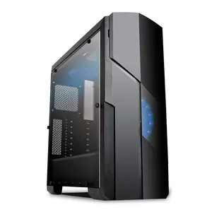 Gabinete Mymax Galaxy Mid Tower Led Azul, MCA-FC-GA11A/BL