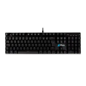 Teclado Mecanico A+ Plus Tech Khan, Rainbow, ABNT2, Switch Outemu Azul, Preto, AP-KB-3992