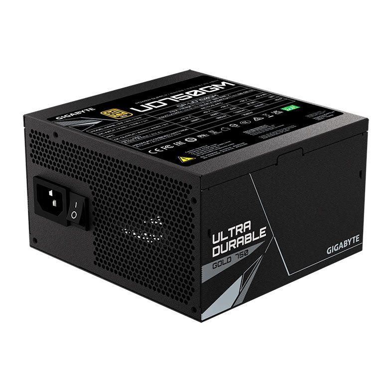 PRE VENDA - Fonte Gigabyte UD Gold, 750W, Full Modular, 80 Plus Gold, Preto, GP-UD750GM