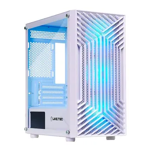 Gabinete Gamer Liketec Orbital Snow, RGB, Mid-Tower, Lateral De Vidro, Com 3 Fans, Branco, LC-MT-ORBITAL-2050