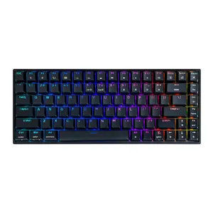 Teclado Mecanico Skyloong GK84, RGB, Switch Optico Azul, Preto, SKL-GK84-RGB-RD-BK