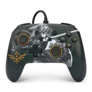 Controle PowerA Battle Ready Link, USB, Para Nintendo Switch, Preto, NSGP0091-01