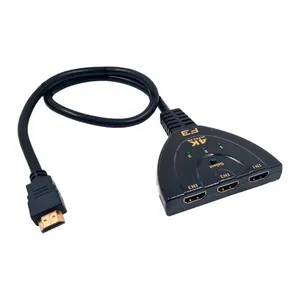 Switch HDMI F3 3 em 1, 4K/2K, JC-HS-HM