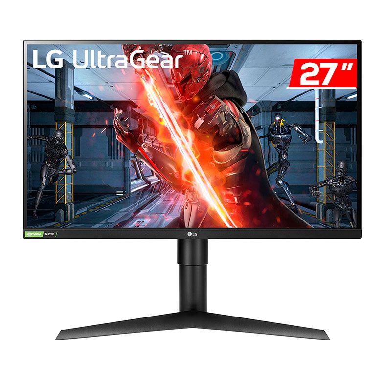 Monitor Gamer LG UltraGear, 27 Pol IPS, FHD, 1ms, 240Hz, FreeSync Premium, G-Sync, DP/HDMI, 27GN750-B