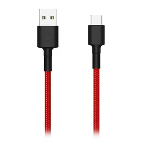 Cabo USB Para USB-C Xiaomi Mi, 1m, TPE, Vermelho, XM262VER