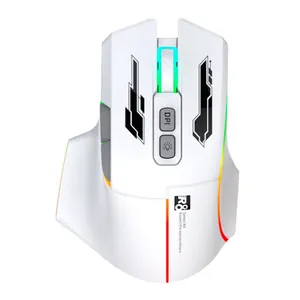 Mouse R8 1767, 1600DPI, 6 Botoes, Wireless, Branco, R8-1767WL-WH