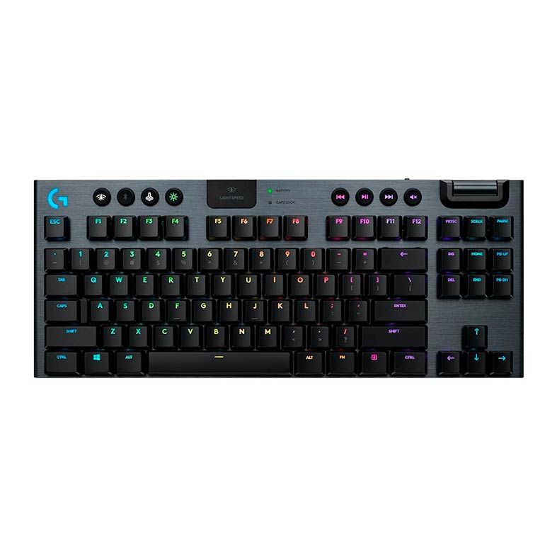 Teclado Mecânico Logitech G915 TKL Tactile RGB Brown Low Profile Wireless