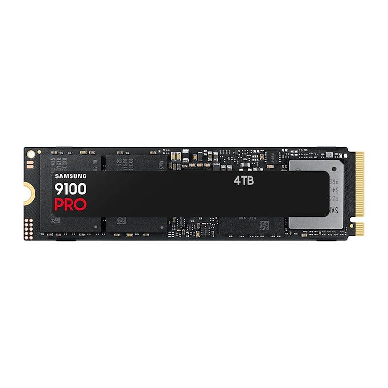 SSD Samsung 9100 Pro, 4TB, M.2 2280, PCIe NVMe, Leitura 14800MB/s, Gravacao 13400MB/s, MZ-VAP4T0B-AM