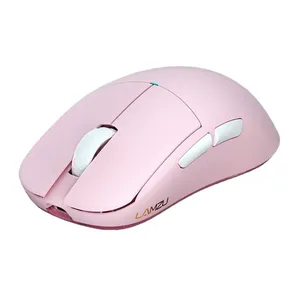 Mouse Gamer Lamzu Atlantis Mini Champion, 30000DPI, 6 Botoes, Wireless, Light Pink, ATLANTIS-MINI-LIGHT-PINK