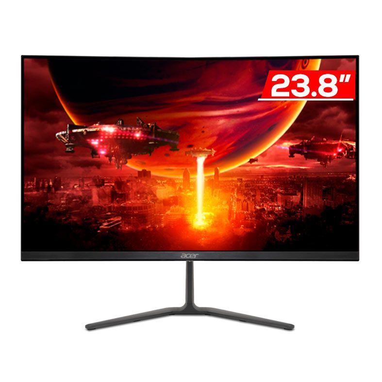 Monitor Gamer Acer Nitro KG240Y, 23.8 Pol, FHD, 180Hz, IPS, 1ms, Preto, UM.QX0AA.502