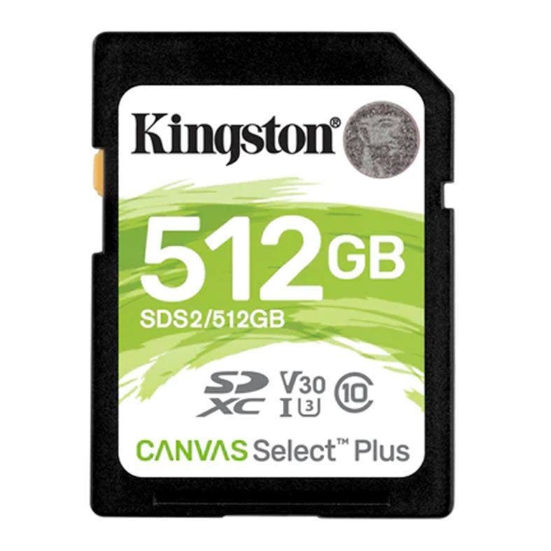 Cartao de Memoria Kingston Canvas Select Plus, 512GB, UHS-I, SDS2-512GB