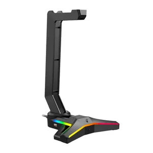 Suporte Para Headset Fantech Tower II AC304 Pro, RGB, Preto, AC304-PRO-BK