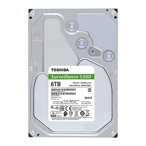 HD Toshiba Surveillance S300, 6TB, 3.5, 7200RPM, Sata III 6GB/s, Cache 256MB, HDWT360UZSVAR