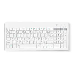 Teclado Sem Fio Slim GET Shift, Bluetooth, Branco, SHITF- WH