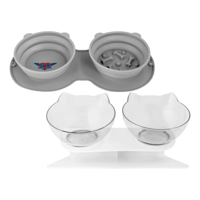 Kit Comedouros Ergonomicos FlexFeeder1, ErgoFeed1