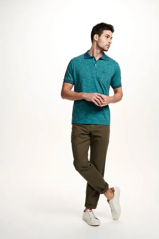 Calça Color Five Pockets New Fit - Verde - 46