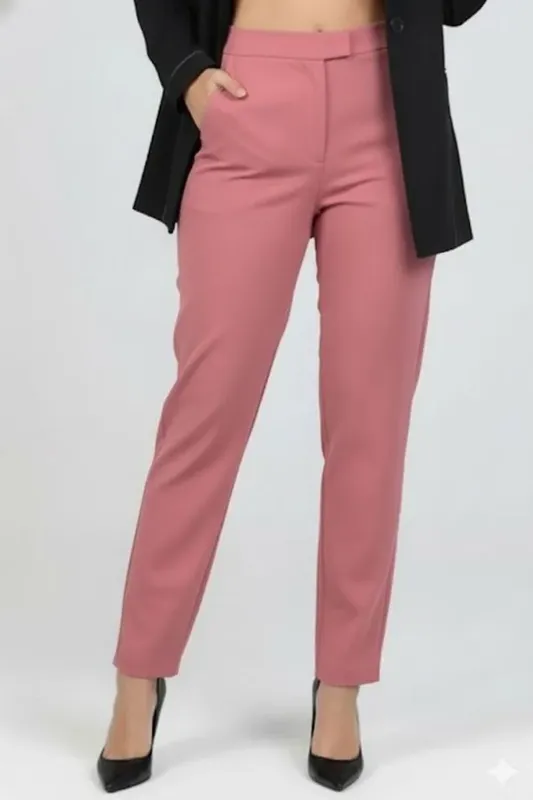 Calça Mom Com Bolsos Planet Girls Rosa Médio G