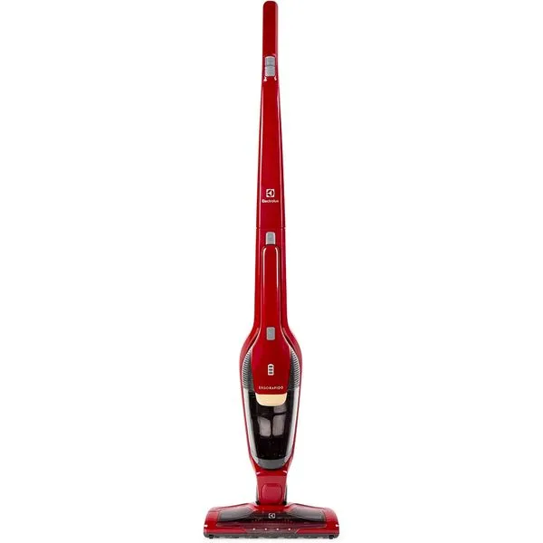 Aspirador de Pó Vertical Sem Fio Electrolux Ergorapido 2 em 1 Luz LED até 30 min Vermelho (ERG23N) Bivolt