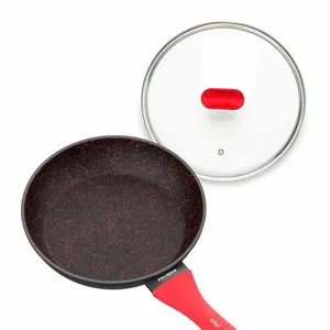 Panela Ichef Home Sauté Grand Vermelha 24cm e Tampa de Vidro - 24Cm Vermelha | Vermelho