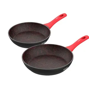 2 Unidades Panelas Polishop Ichef Home Sauté Grand Vermelho 24cm | 2 UNIDS HOME 24CM