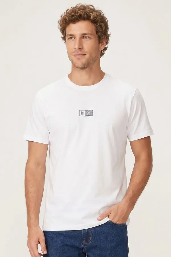 Camiseta Masculina Leve e Confortável Polo Wear Branco M