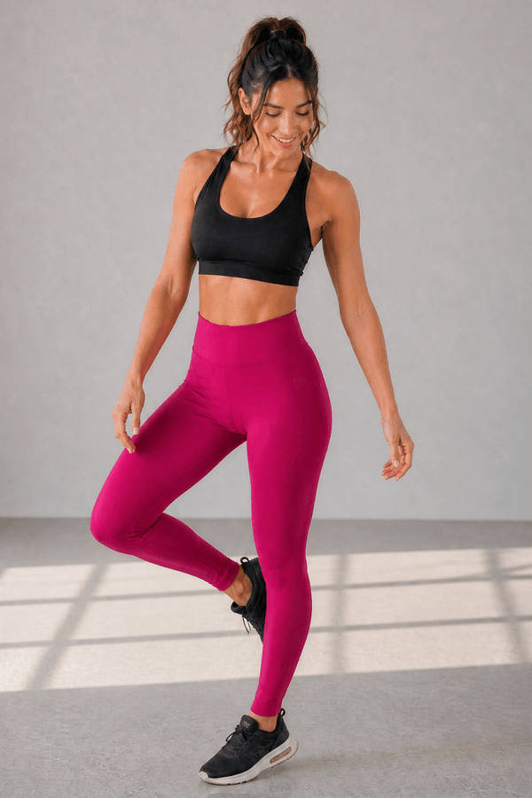 Calça Legging Fitness Poliamida Polo Wear Pink GG