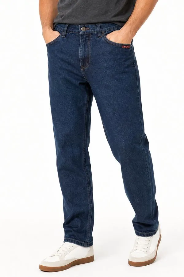 Calça Masculina Jeans Skinny Plus Básico Bordado Polo Wear Jeans Médio Calça Jeans Regular Básica Confortável Polo Wear Jeans Escuro 44