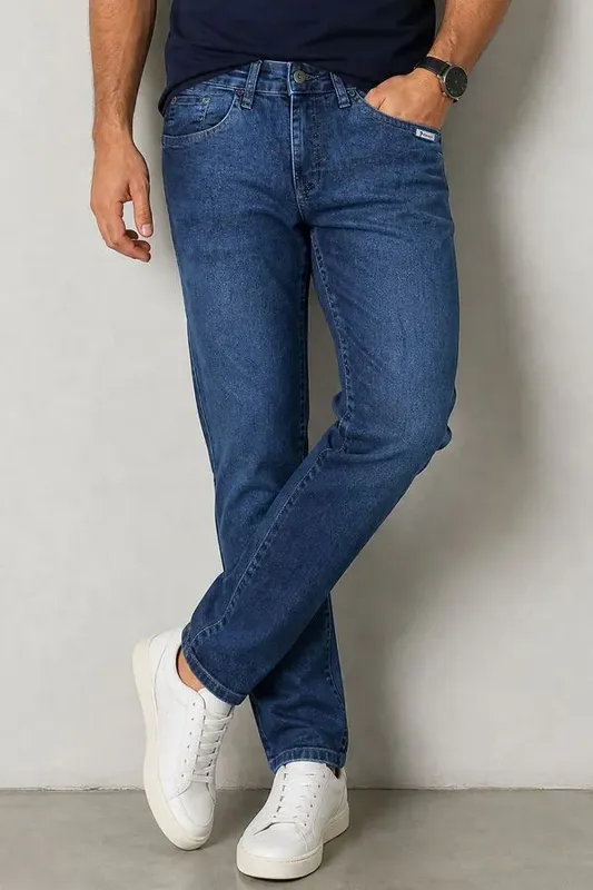 Calça Jeans Masculina Slim Nevada Polo Wear 42