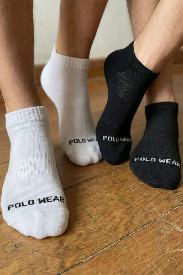 Kit 12 Pares de Meias Cano Curto Polo Wear Sortido 39-43