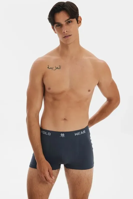 Kit 3 Cuecas Boxer Polo Wear Cinza Médio M