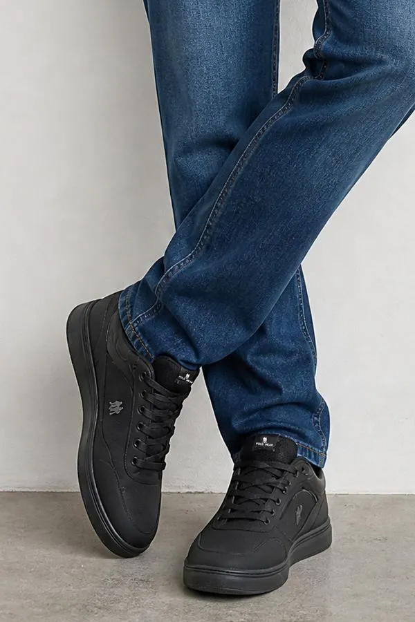 Tênis Casual Street Leve e Confortável Polo Wear Preto 39