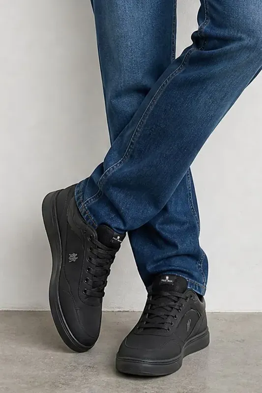 Tênis Casual Street Leve e Confortável Polo Wear Preto 39