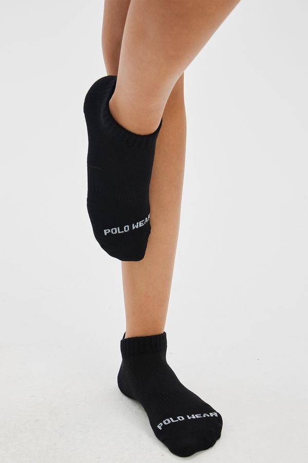 Kit 3 Pares Meias Confortáveis Cano Curto Polo Wear Preto 33-38