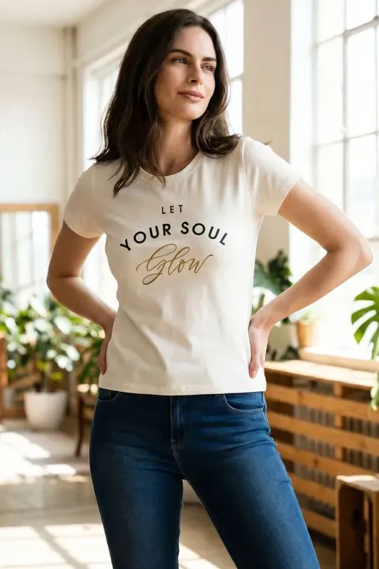 T-Shirt Estampa Your Soul Polo Wear Off White GG
