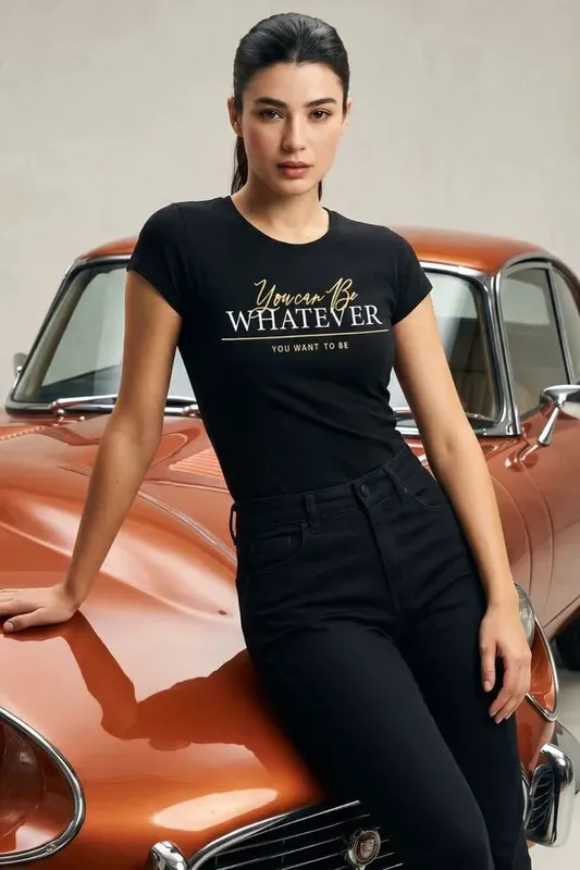 T-Shirt Estampa You Can Be Polo Wear Preto GG