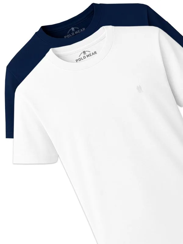 Kit 2 Camisetas Masculinas Gola Careca Polo Wear Sortido P