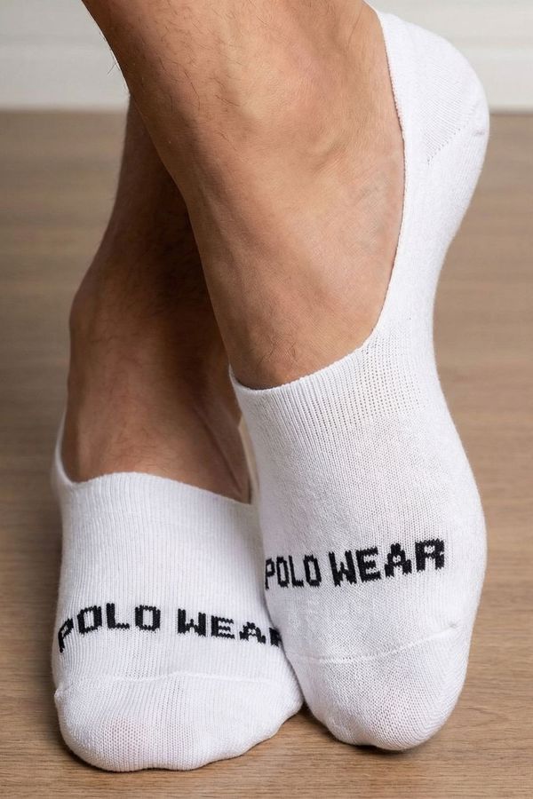 Kit 3 Pares De Meias Sapatilha Masculinas Polo Wear Branco 39-43