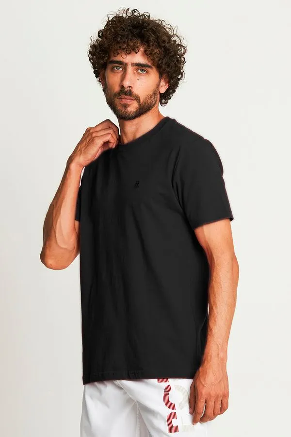 Camiseta Masculina Básica Logo Polo Wear Preto G