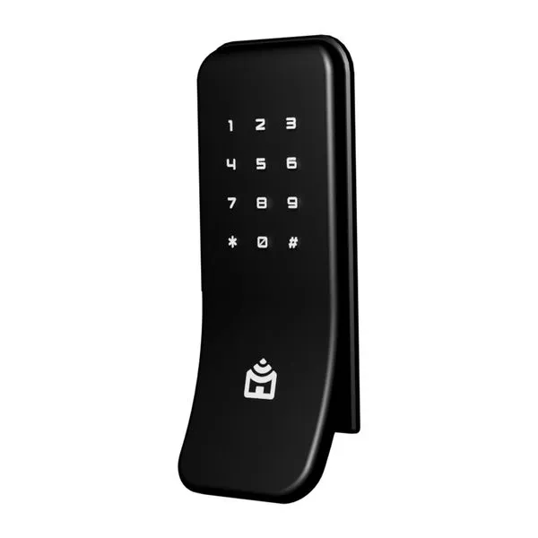 Smart Fechadura Wi-Fi de Sobrepor Positivo Casa Inteligente - Abertura por Biometria, Senha, Tag e App - Preto