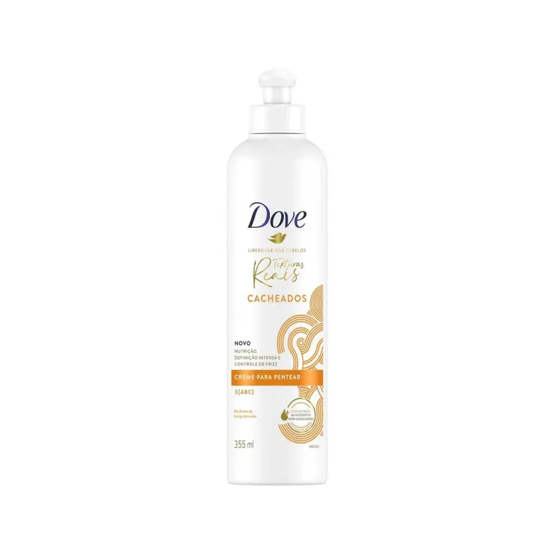 Creme Para Pentear Cabelo Cacheado Dove Texturas Reais 355ml