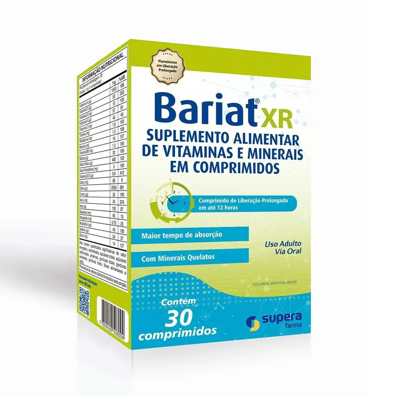 Polivitamínico Bariat Xr 30 Comprimidos