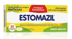 Estomazil Abacaxi 230mg/185mg/185mg 20 Comprimidos Mastigáveis