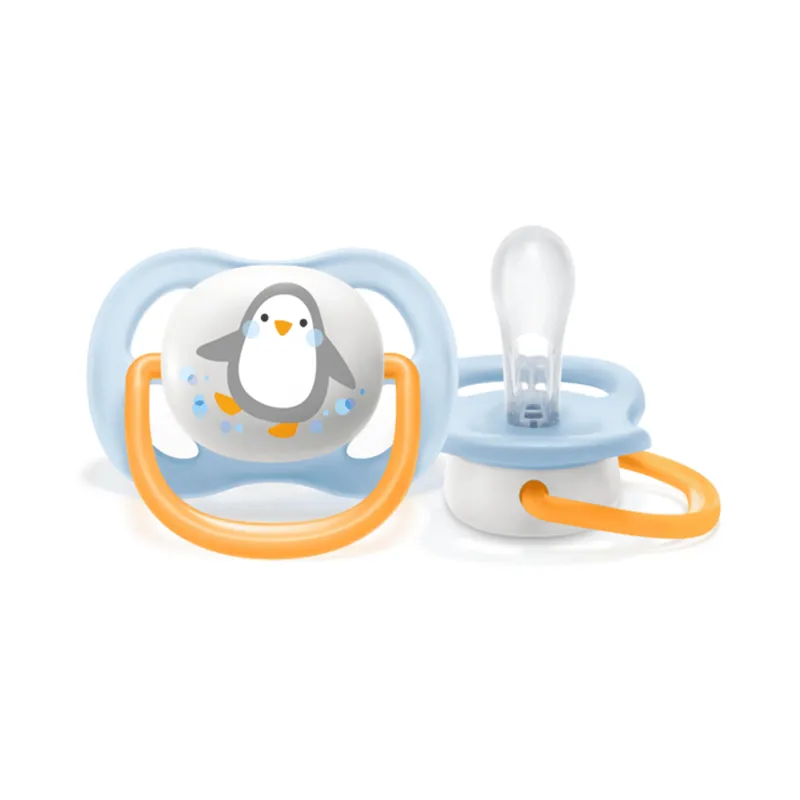 Chupeta Avent Ultra Air Menino 0-6 Meses Pinguim