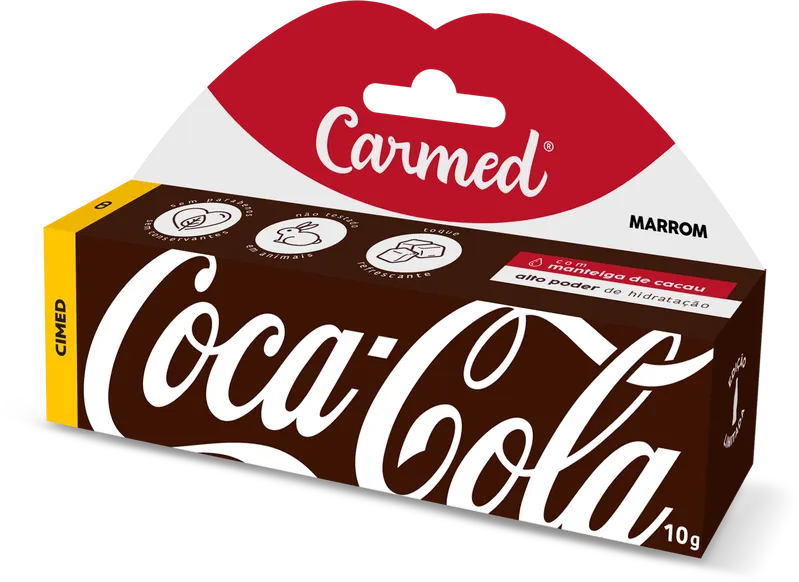 Hidratante Labial Carmed Coca-cola Marrom 10g