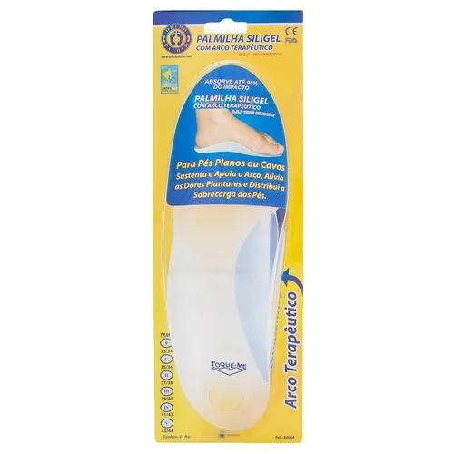 Palmilha Com Arco Terapêutico Ortho Pauher Siligel 39/40 1 Par